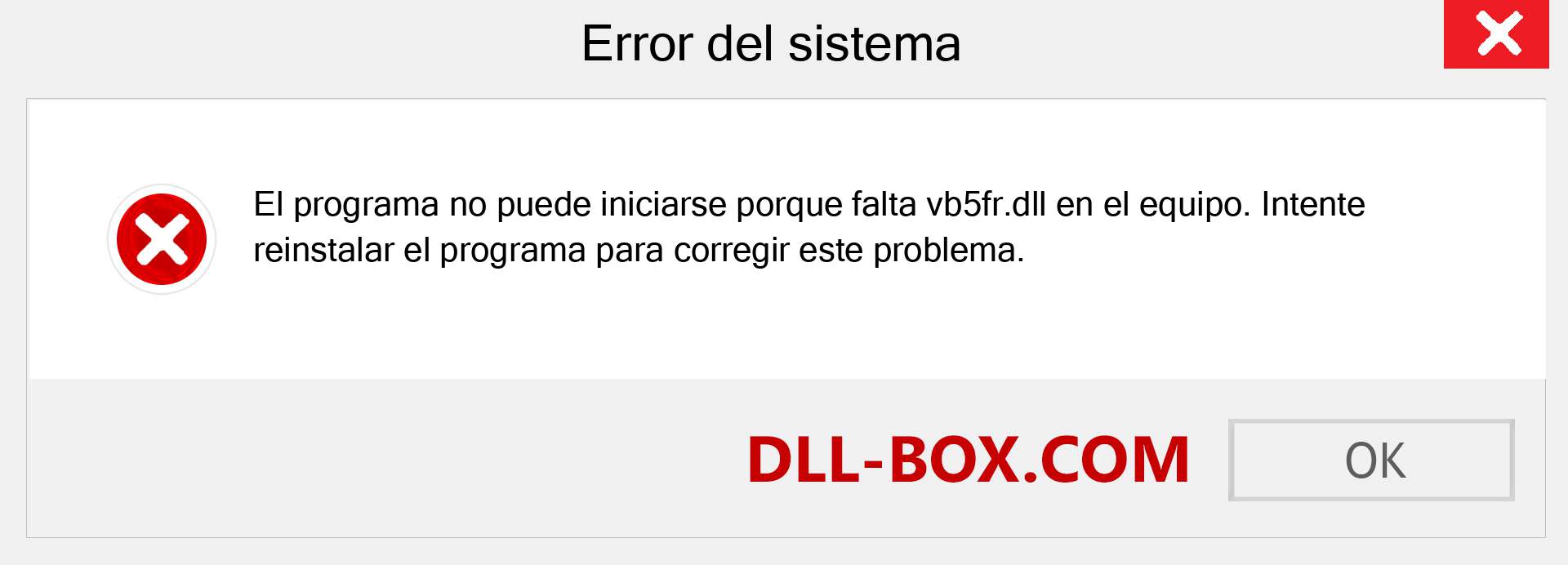 ¿Falta el archivo vb5fr.dll ?. Descargar para Windows 7, 8, 10 - Corregir vb5fr dll Missing Error en Windows, fotos, imágenes